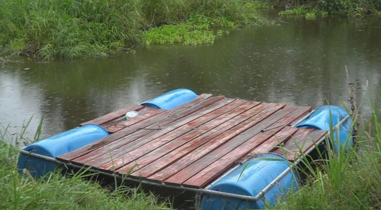 ผงะ! ชาวบ้านออกหาปลา ตกใจเจอจระเข้ไล่กัด โชคดีโดดหนีทัน