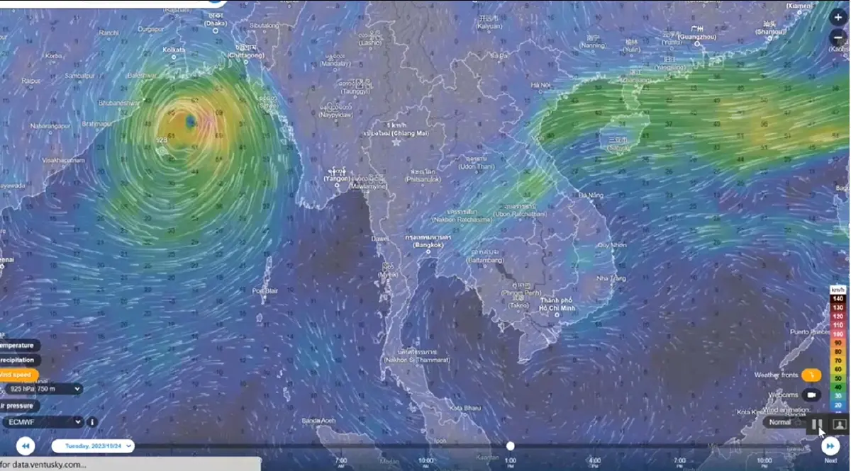 พยากรณ์อากาศวันนี้ กรมอุตุฯ แจ้งพิกัด“ฝนตกหนัก” จับตาพายุไซโคลน“ฮอมูน”