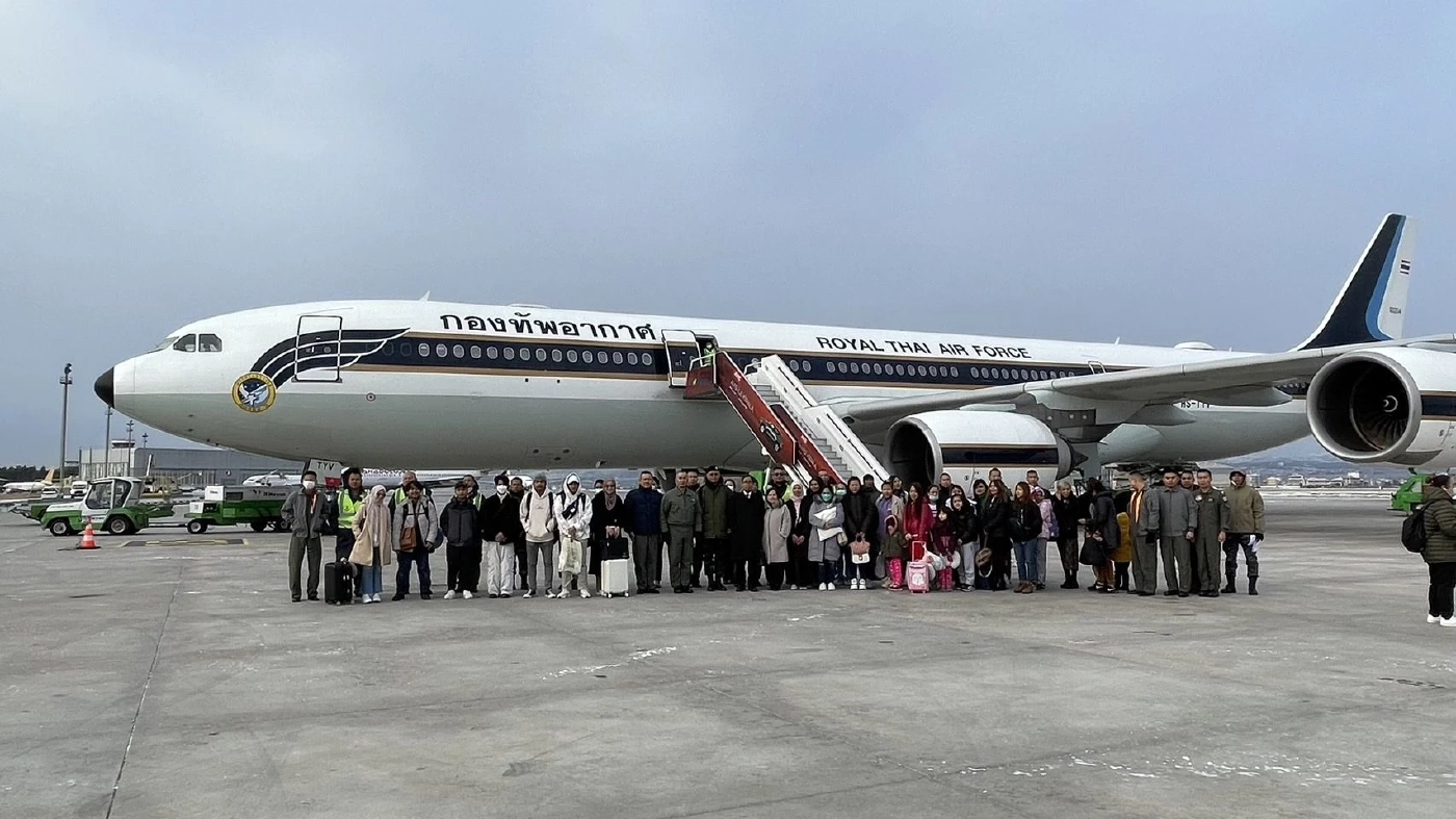 ภารกิจส่งมอบสิ่งของพระราชทานช่วยเหลือผู้ประสบภัยพิบัติแผ่นดินไหวในตุรกี พร้อมรับคนไทยกลับสู่มาตุภูมิ