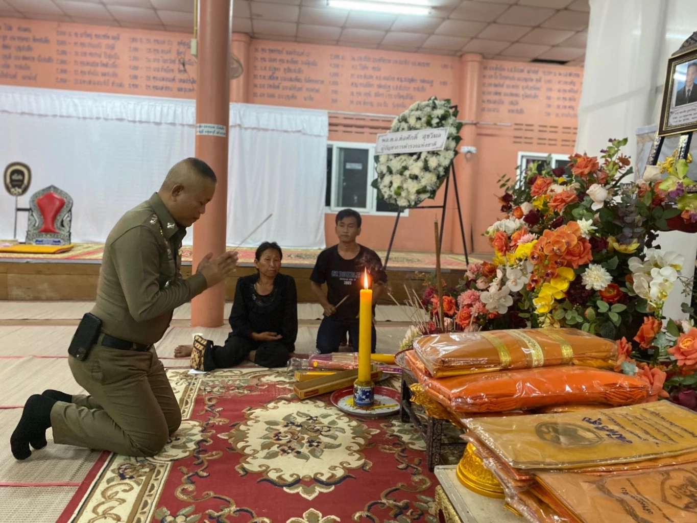 ผบ.ตร.ช่วยเหลือครอบครัว สามเณร สูญเสียพ่อจมน้ำดับ