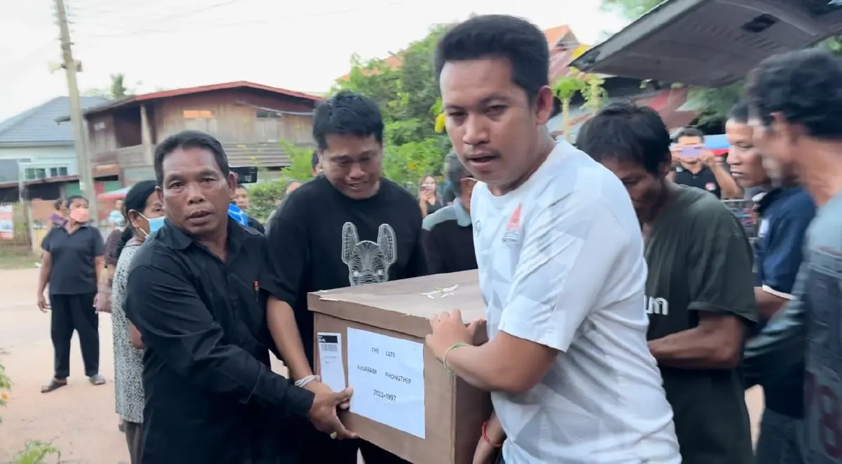2 ครอบครัวชาวขอนแก่น สุดเศร้า รับร่างเหยื่อสงคราม