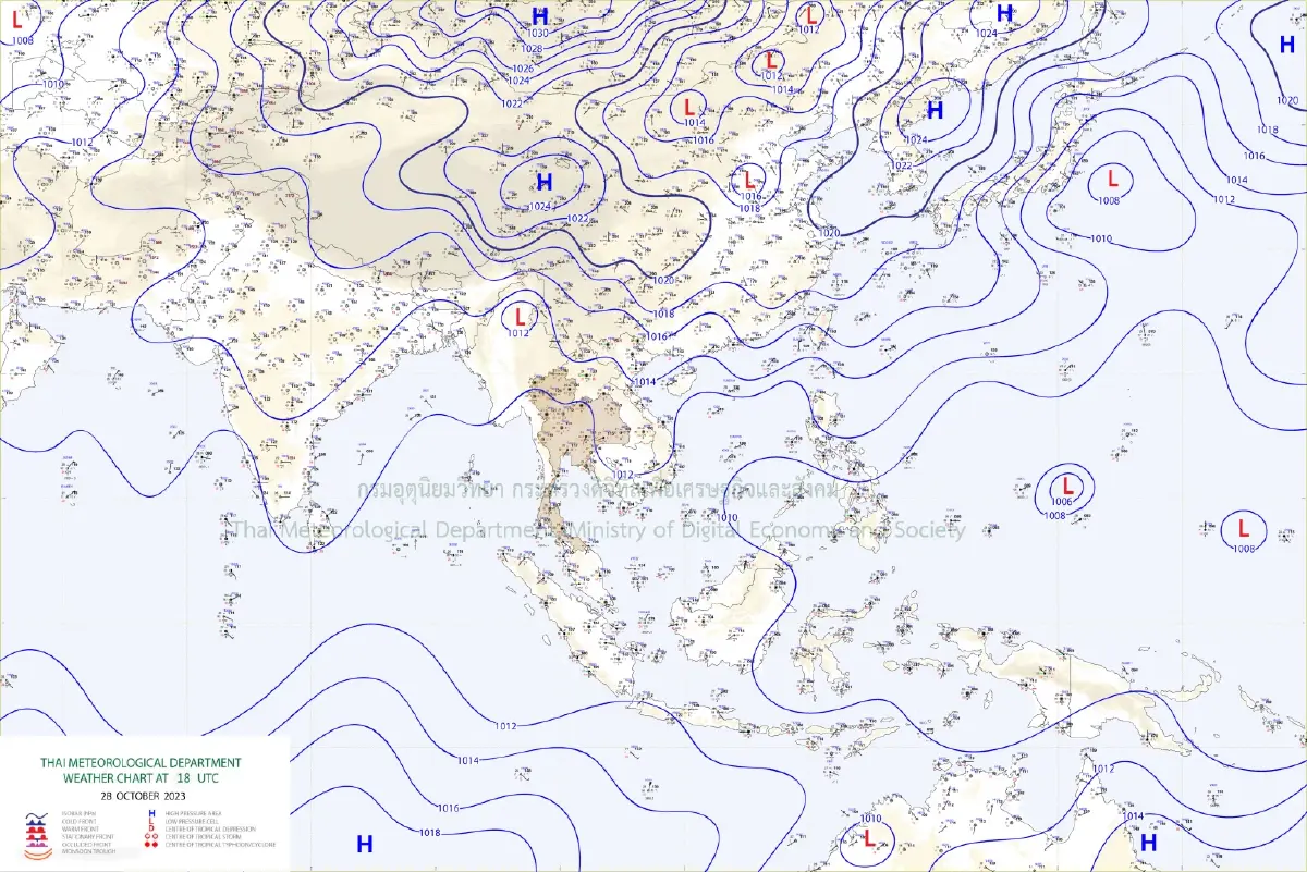 อุตุฯ เตือน 47 จังหวัดทั่วไทย ฝนถล่มหนัก โดยเฉพาะภาคใต้ฝั่งตะวันออก