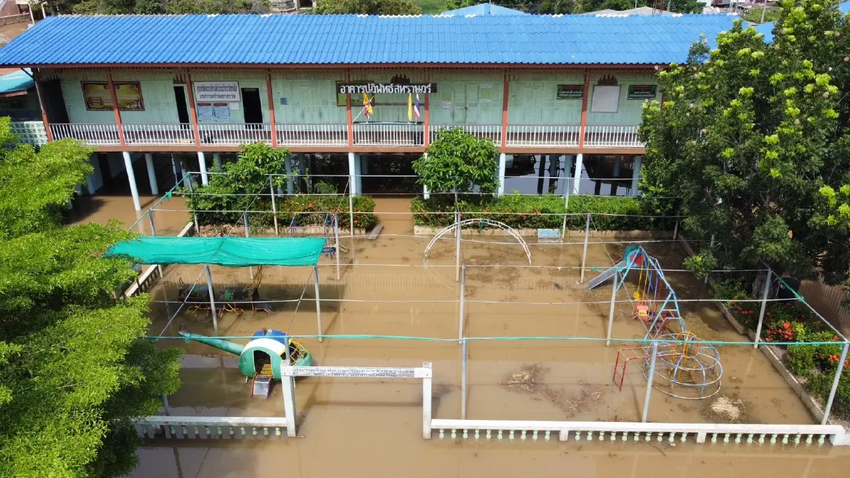 เขื่อนเจ้าพระยา โหมระบายน้ำ ท่วมวัด-โรงเรียน-บ้านเรือน 9 อำเภอ