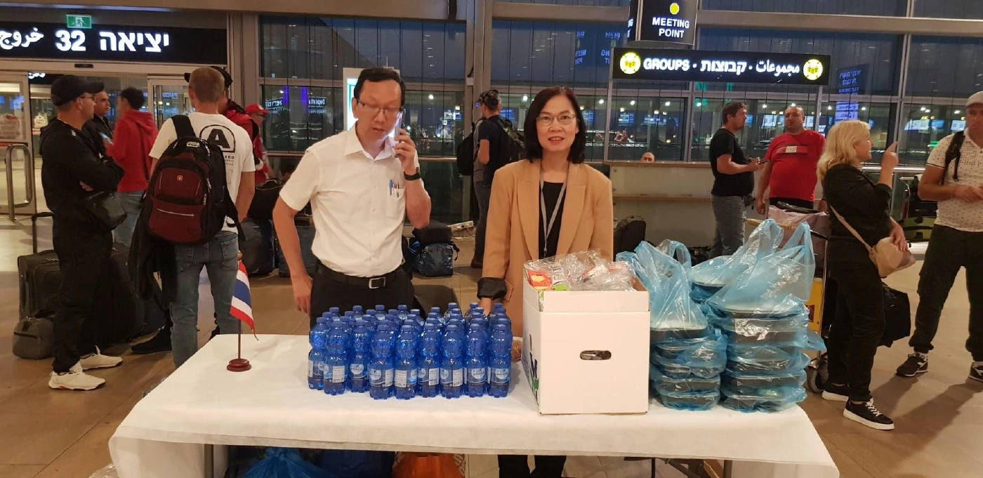 "ทูตไทย"ในอิสราเอลส่ง 100 แรงงานไทยกลับคืนสู่มาตุภูมิ