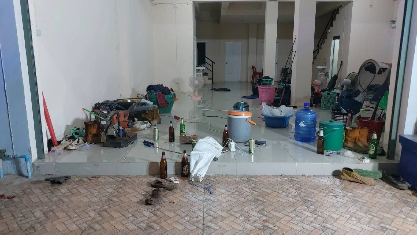 ศึกหนุ่มแรงงานพม่า คว้ามีดกระซวกกันคาวงเหล้า ดับ 2 สาหัส 2