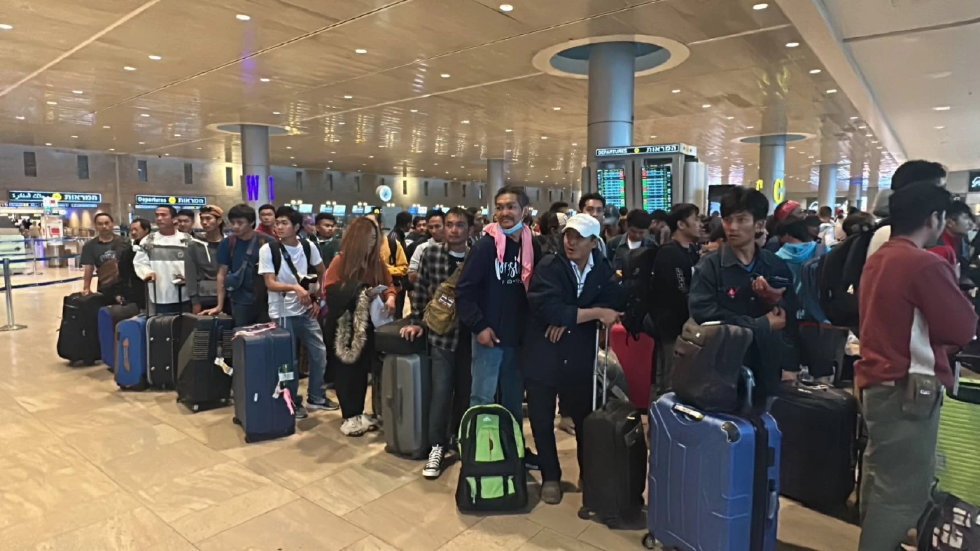 "ทูตไทย"ในอิสราเอลส่ง 100 แรงงานไทยกลับคืนสู่มาตุภูมิ