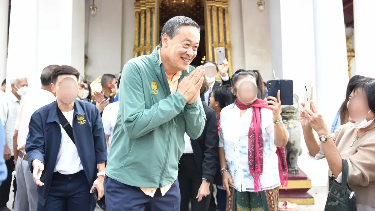 "เศรษฐา"เยือนถิ่นพิษณุโลกถือฤกษ์เข้าสักการะพระพุทธชินราช