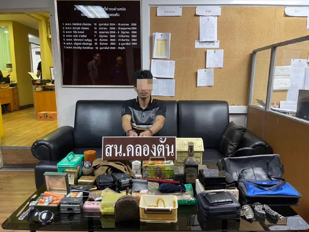 รวบหนุ่มรับเหมา ตระเวนลักทรัพย์ตามบ้าน อ้างหาเงินซื้อบ้านต่อจากเพื่อน