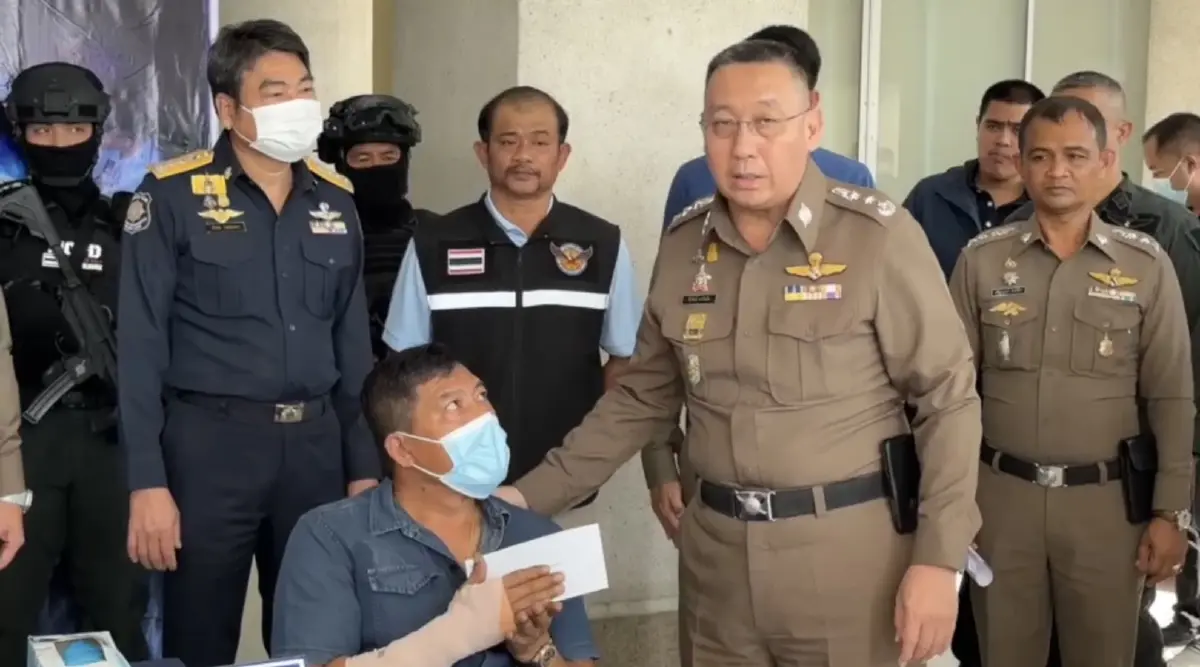 ภาค7แถลงจับกุมยาเสพติดรายใหญ่ ยาบ้ากว่า 3 แสนเม็ด ปืน 14 กระบอก ผู้ต้องหา 9 ราย