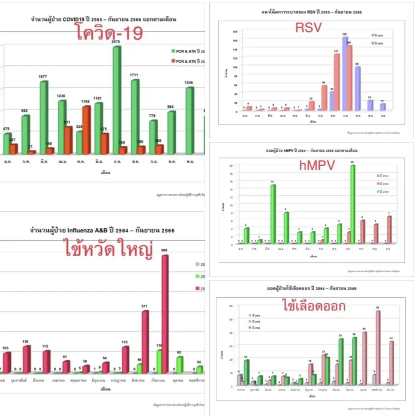 หมอมนูญเผยข้อมูลระบาดวิทยา ก.ย.2566 พบไข้หวัดใหญ่แซงหน้าโควิด-19