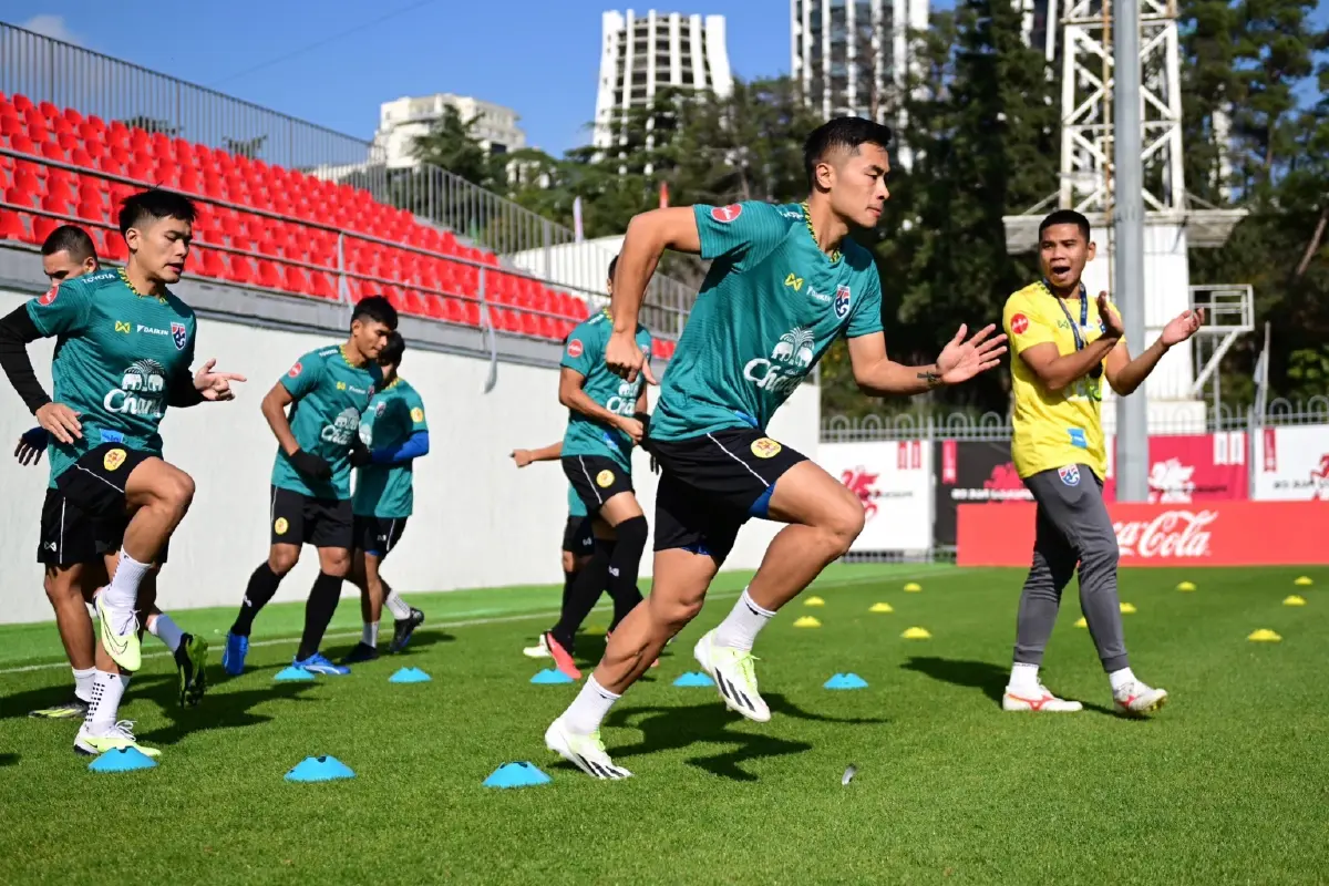 "ทีมชาติไทย" ลงซ้อมก่อนไปเอสโตเนีย "จักรกฤษณ์" หวังแก้ตัวจากเกมพ่าย จอร์เจีย