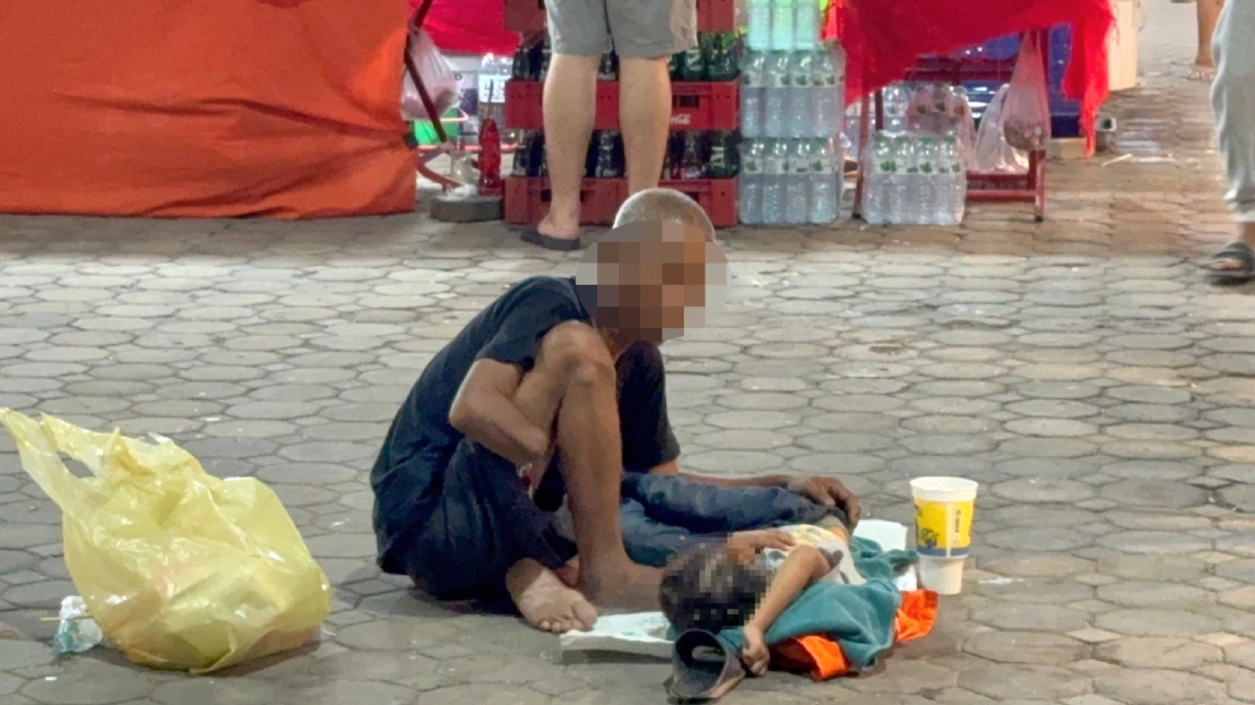 ชาวบ้านสุดทน แจ้งจับแก๊งขอทาน นั่งขอเงิน เกลื่อนงานวัดหลวงพ่ออี๋