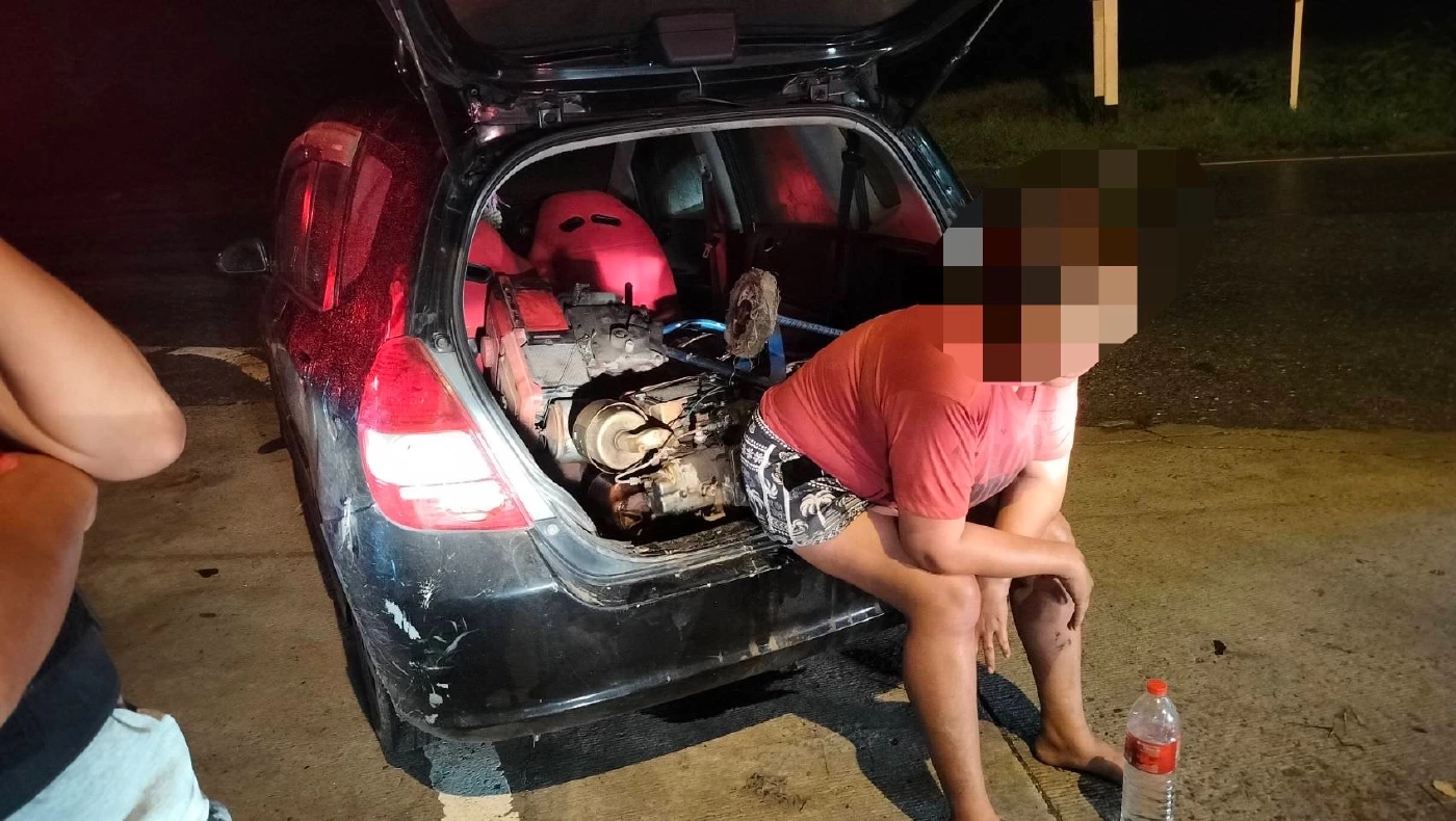 จับแล้ว สาวด่านช้าง ตระเวนขโมยเครื่องรถไถทั่วสุพรรณฯ จนมุมเพราะน้ำมันหมด