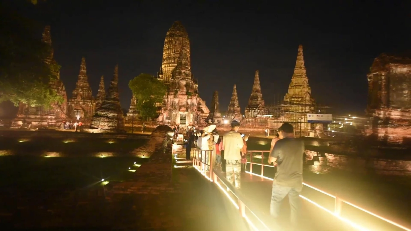 กรมศิลปากรจัด 'ราตรีนี้...ที่วัดไชยฯ' ชวนแต่งชุดไทย ชมแสงไฟยามค่ำ