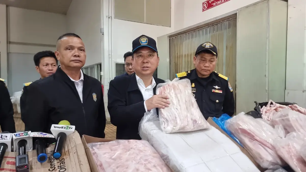 กรมปศุสัตว์ บุกทลายห้องเย็นสมุทรสาคร ลอบเก็บเนื้อสัตว์ผิด กม. ล็อตใหญ่สุด