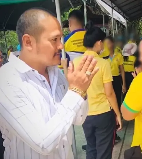 นายเชาวลิต ทองด้วง อายุ 37 ปี หรือ "เสี่ยแป้ง นาโหนด" ผู้ต้องหาคนสำคัญ 