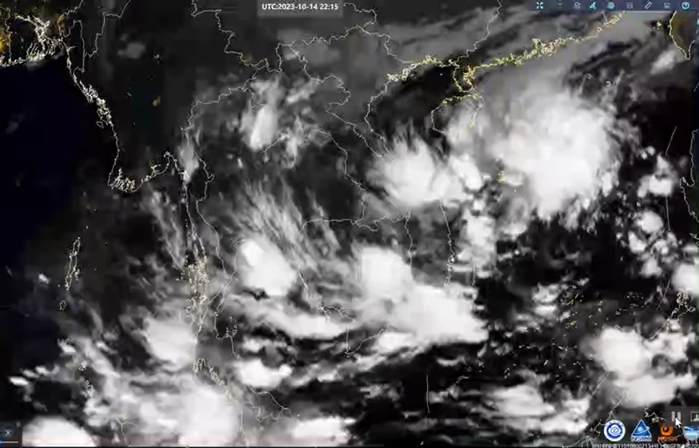 ภาพถ่ายดาวเทียมวันที่ 15 ตุลาคม 2566