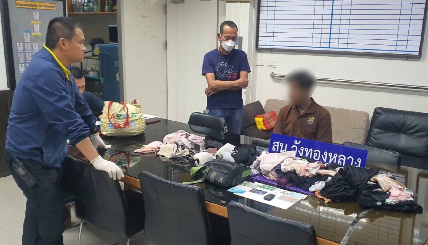 รวบหนุ่มแสบ ตระเวนลักชุดชั้นในสาว ตะลึงของกลางเพียบ