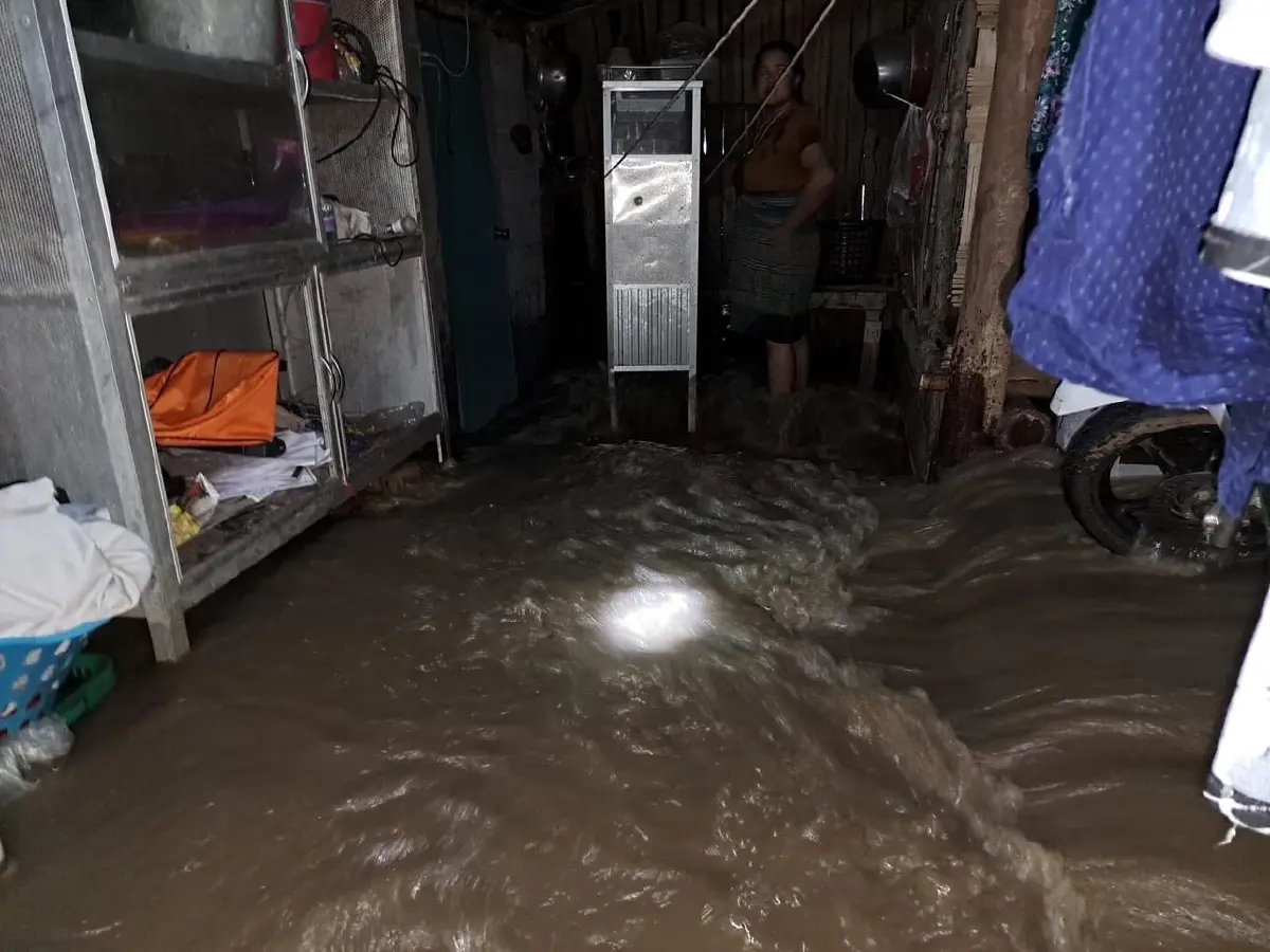 ทองผาภูมิฝนตกหนัก น้ำป่าท่วมหลายพื้นที่