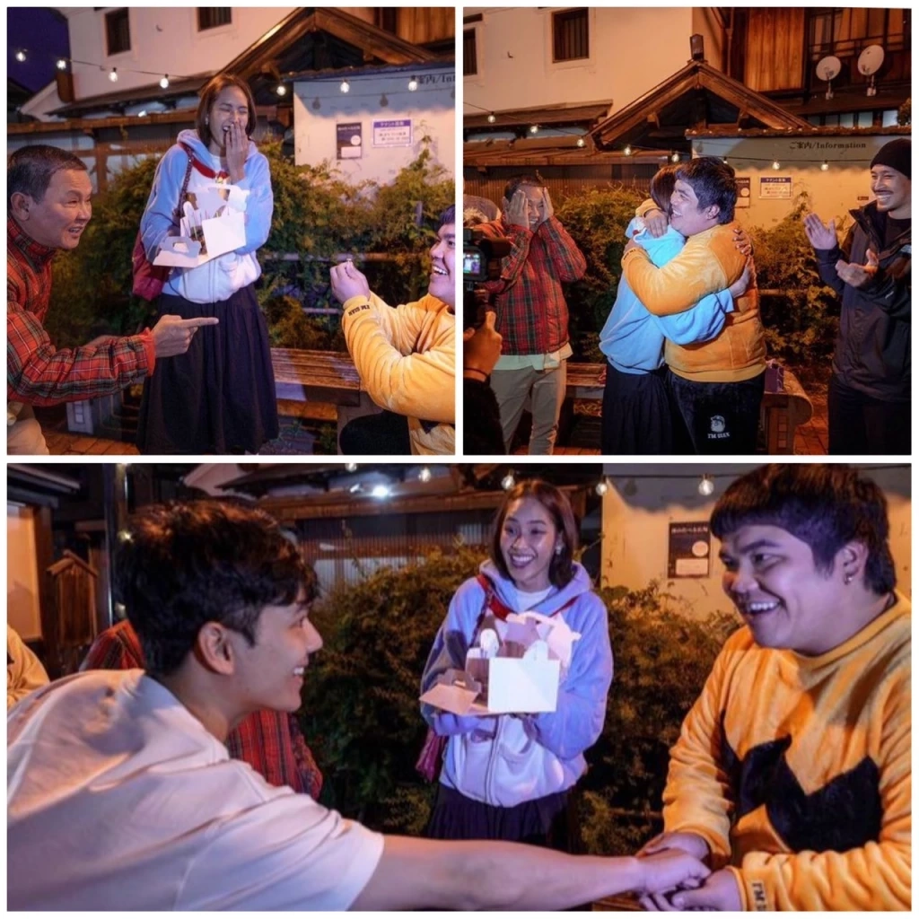 สุดเซอร์ไพรส์ "แจ็ค แฟนฉัน" คุกเข่ามอบเค้กสวมแหวนขอจอง "ใบหม่อน กิตติยา"
