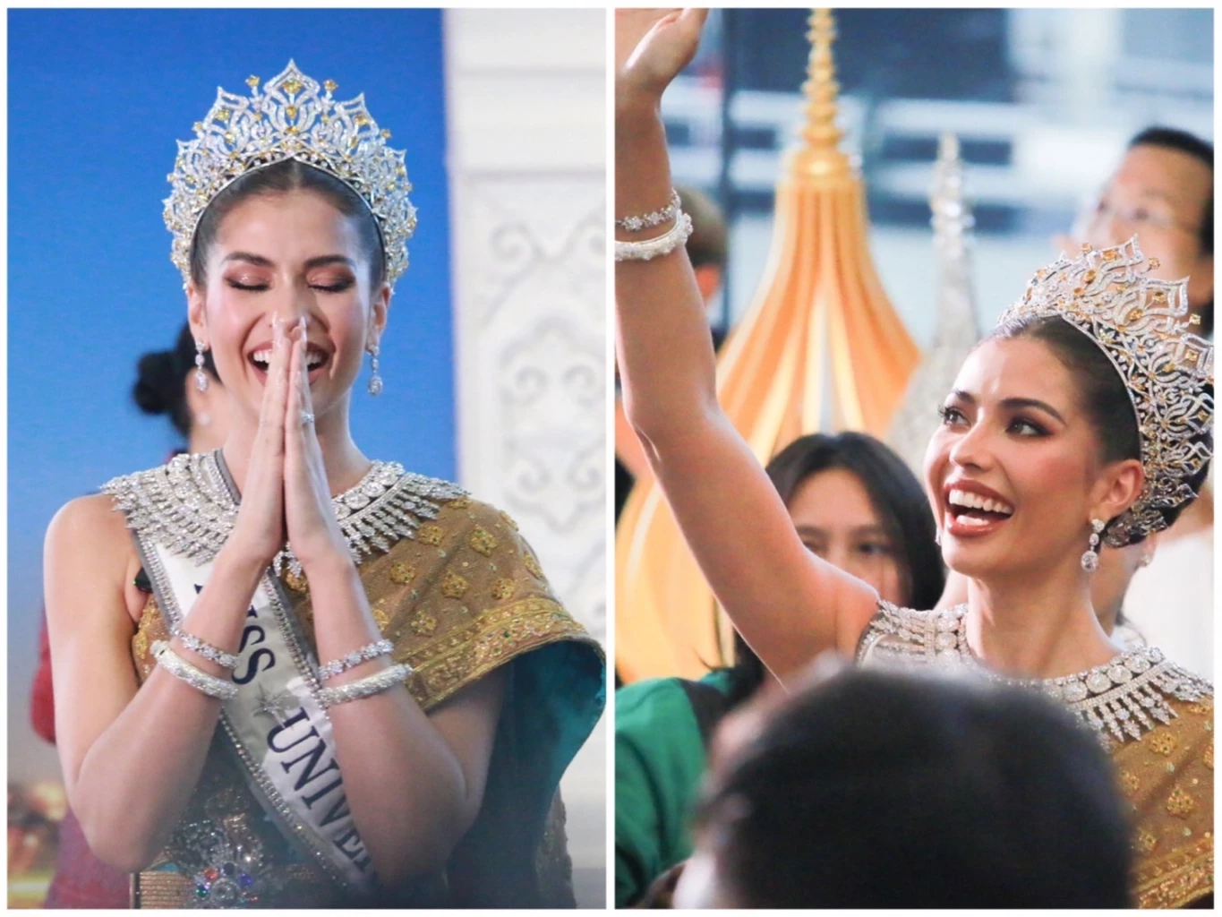 แฟนนางงามแห่ต้อนรับ “แอนโทเนีย” กลับบ้านภาพประวัติศาสตร์ในรอบ 35 ปี