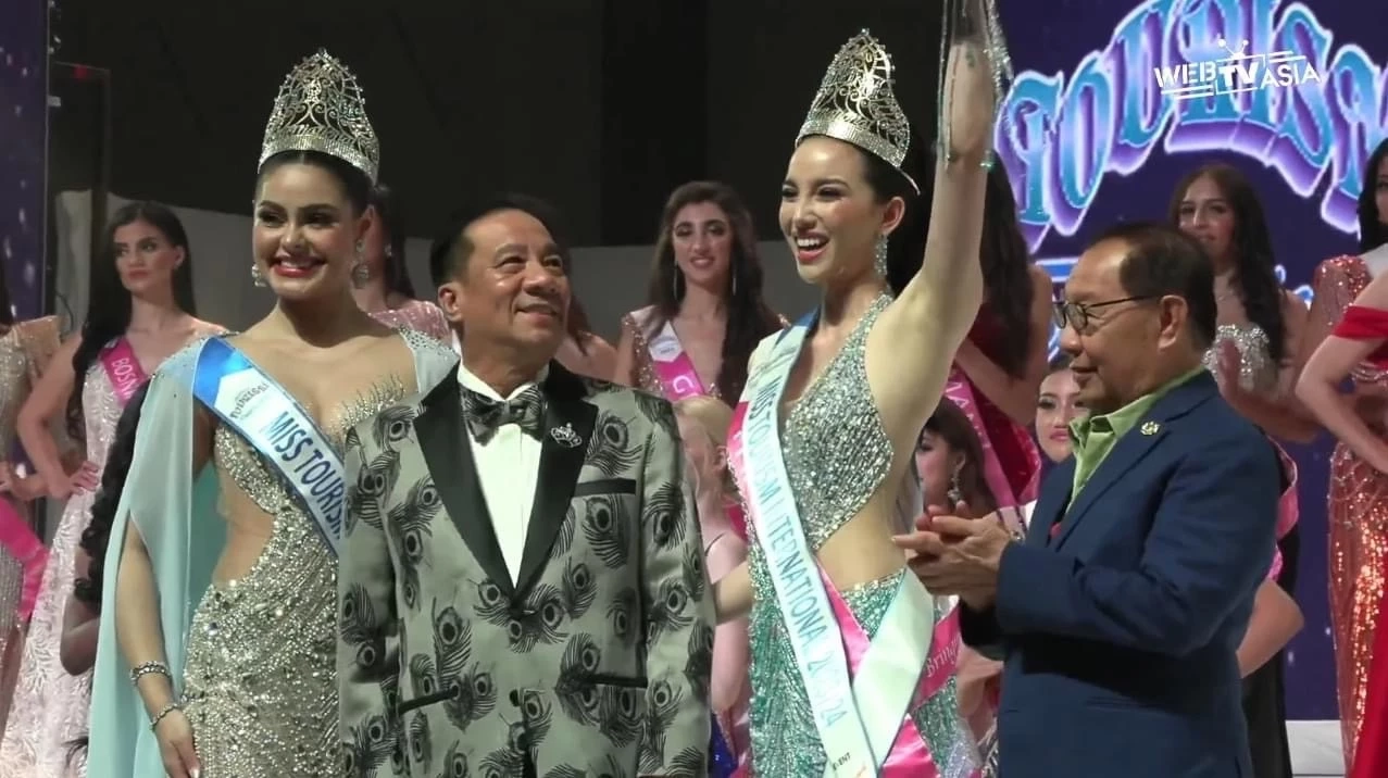 แฟนนางงามเฮ "เทีย ทวีพาณิชย์พันธุ์" คว้ามงกุฎ Miss Tourism International 2023