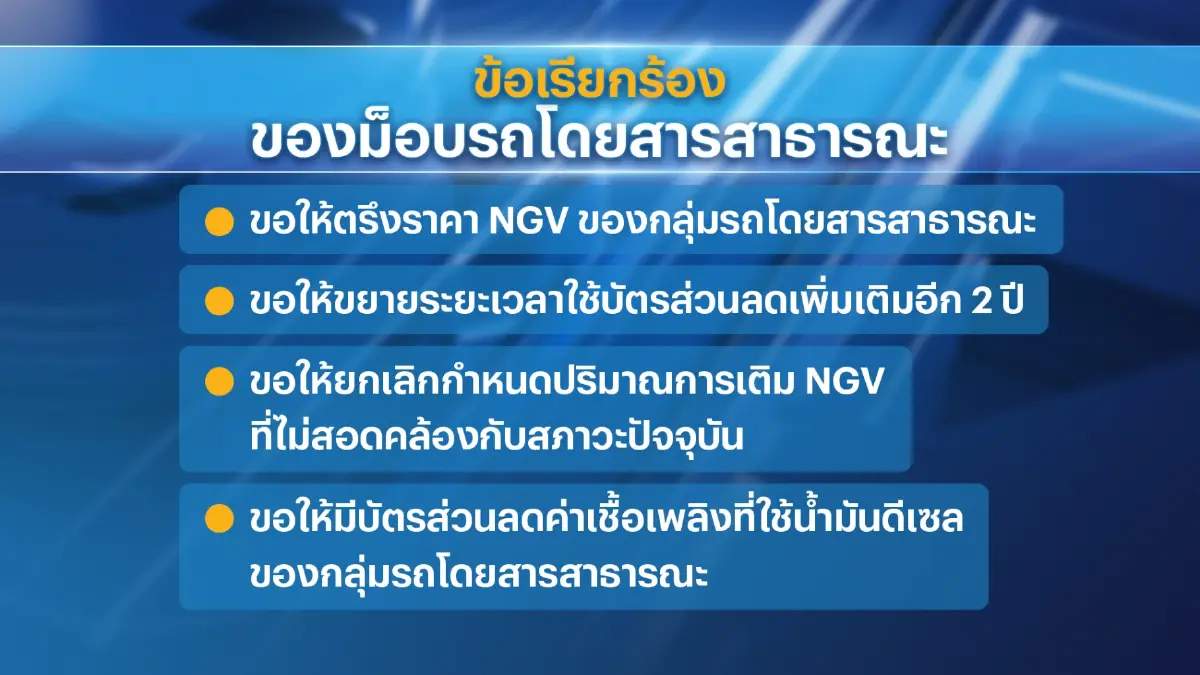 รถสาธารณะบุกกระทรวงพลังงานลด  'ดีเซล-NGV'