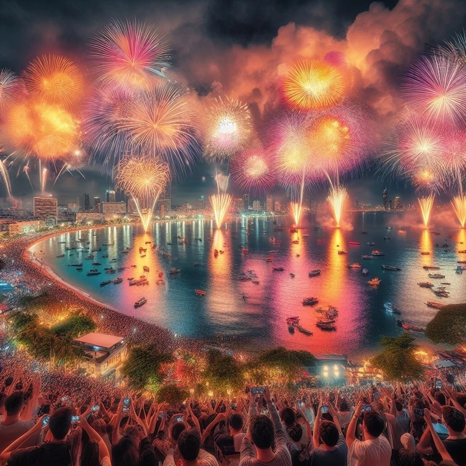 ภาพถูกสร้างด้วย AI สถานที่ไม่มีอยู่จริง จากเพจฯ สายตรงนายกพัทยา