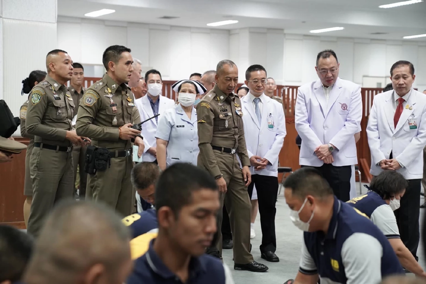 ภารกิจเร่งด่วน "รพ.ตำรวจ" ยกทีมแพทย์ ตรวจร่างกายตำรวจและครอบครัว