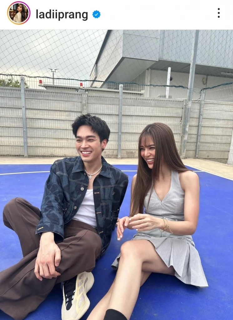 "เลดี้ปราง" เขินตัวบิด "โอบนิธิ" โผล่เซอร์ไพรส์เปิดใจเล่าที่มาความจิ้น