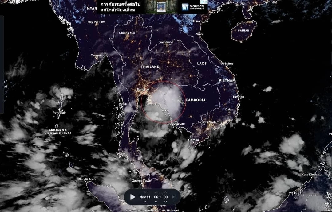 กรมอุตุฯ เตือน ฝนฟ้าคะนองทั่วไทย ภาคใต้อ่วมหนัก ร้อยละ 60–80 และมีฝนตกหนัก  
