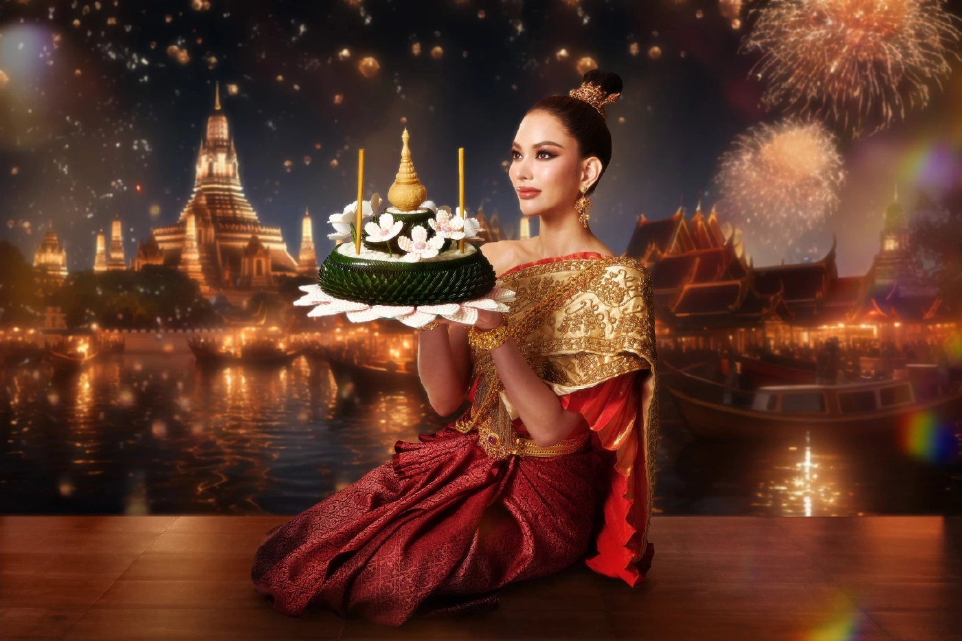 แอนนา เสืองามเอี่ยม สืบสานประเพณี ลอยกระทง สู่ซอฟต์พาวเวอร์ไทย