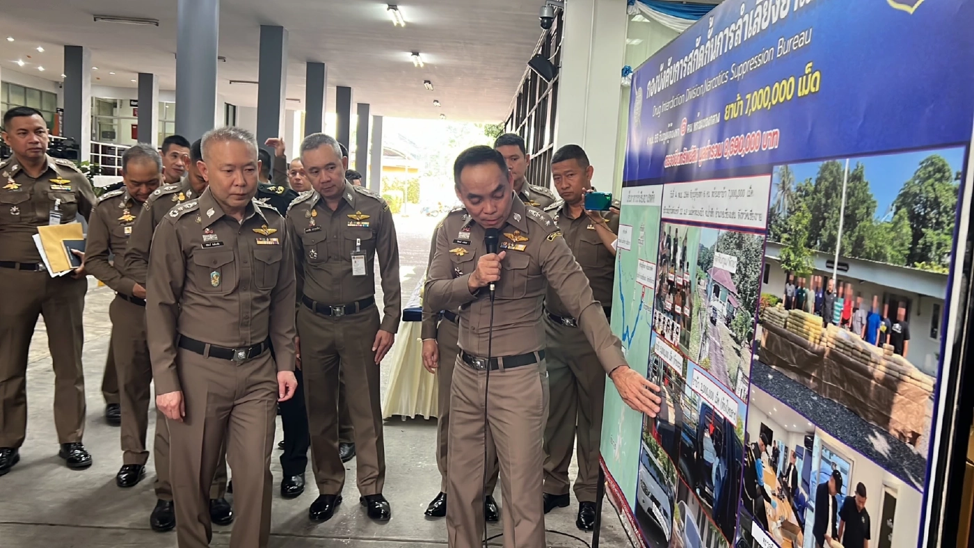 ปส.ทลายเครือข่ายยาเสพติดรายใหญ่ ยึดยาบ้ากว่า 12 ล้านเม็ดเตรียมนำส่งลูกค้า