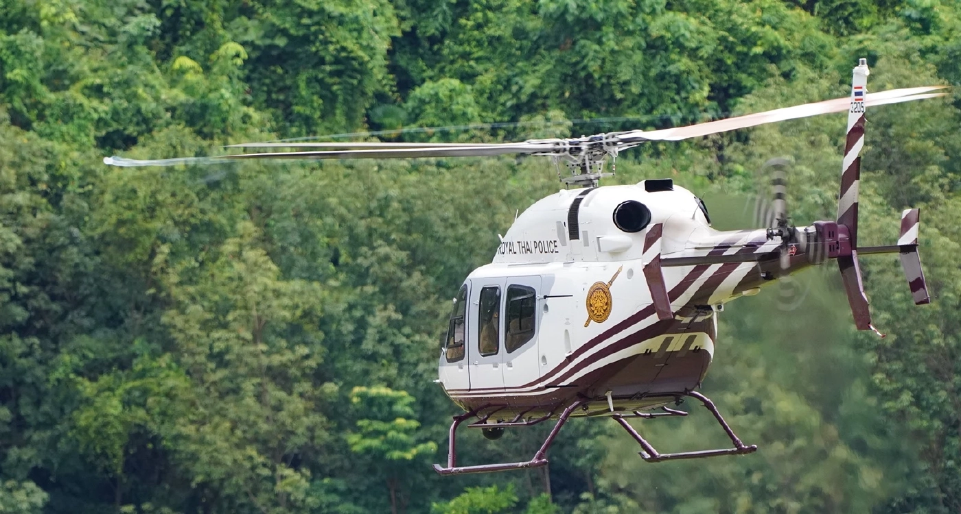 สภาพป่าทึบ ทำให้การไล่ล่าทางอากาศเป็นไปได้ยาก