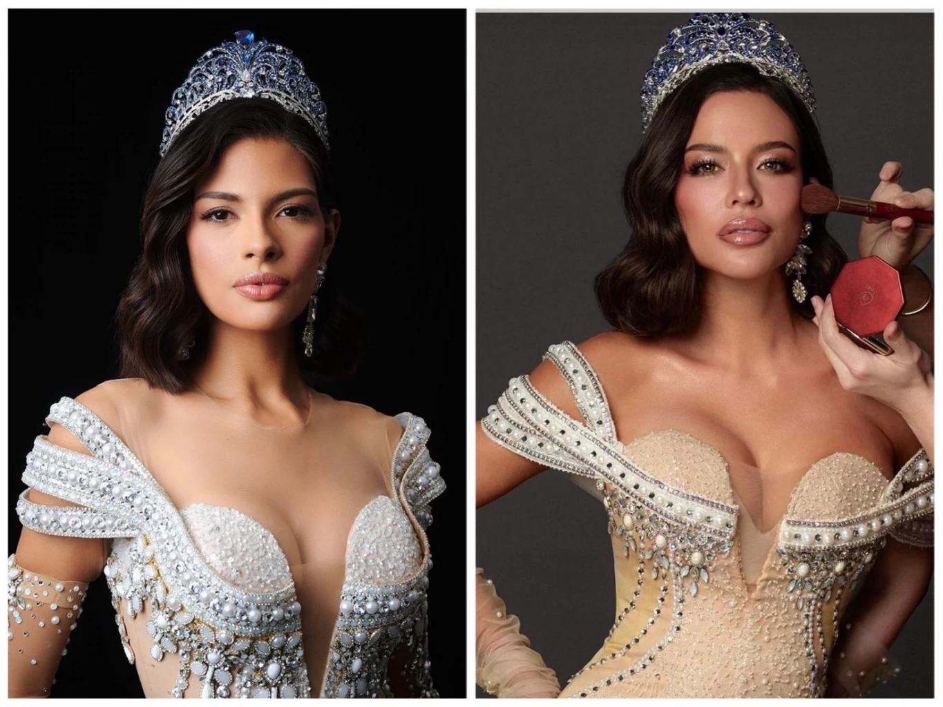 เหมือนมาก! เทียบช็อตต่อช็อต  ท้าวทองกีบม้า VS  Miss Universe 2023
