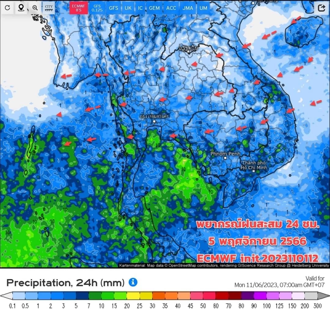 เตือนดังๆ ใต้อ่วมหนัก เจอฝนฟ้าคะนองร้อยละ 70 ฝนตกหนักและหนักมากบางแห่ง เช็กด่วนที่ไหนบ้าง