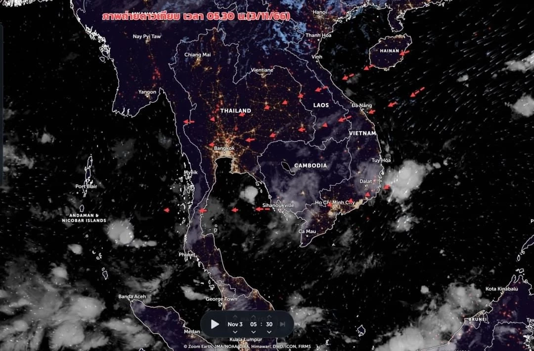 เตือน พรุ่งนี้ 2 ภาค รับมือหมอกในตอนเช้า  ภาคใต้ยังอ่วม ฝนฟ้าคะนองร้อยละ 60 