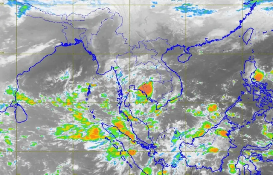 พยากรณ์อากาศวันนี้ เปิดภาพถ่ายดาวเทียม "ฝนตกหนัก"