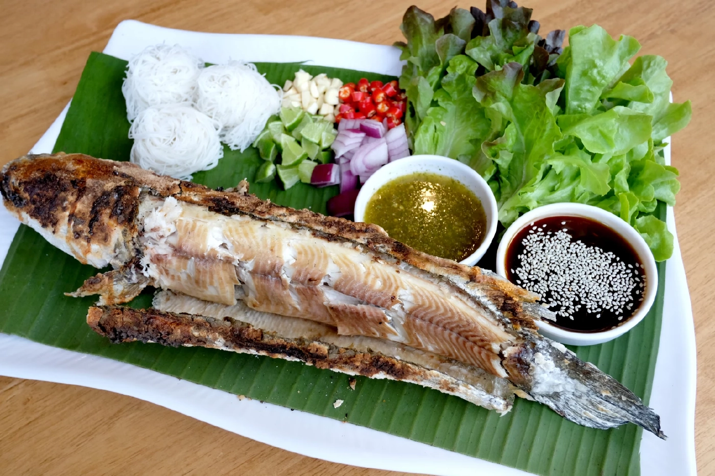 ปลาช่อนนาเมี่ยงน้ำอ้อย