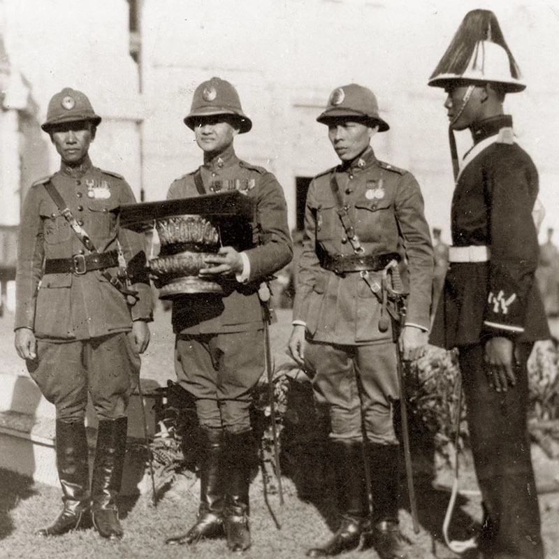 รัฐธรรมนูญ 2475 ที่อัญเชิญไปจัดแสดง. ภาพจาก: พิพิธภัณฑ์รัฐสภา