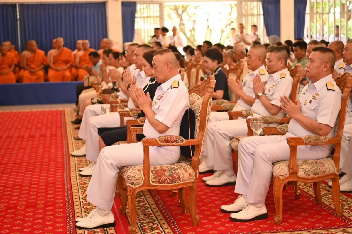 กองทัพเรือ ทำบุญครบรอบ 1 ปี เรือหลวงสุโขทัย
