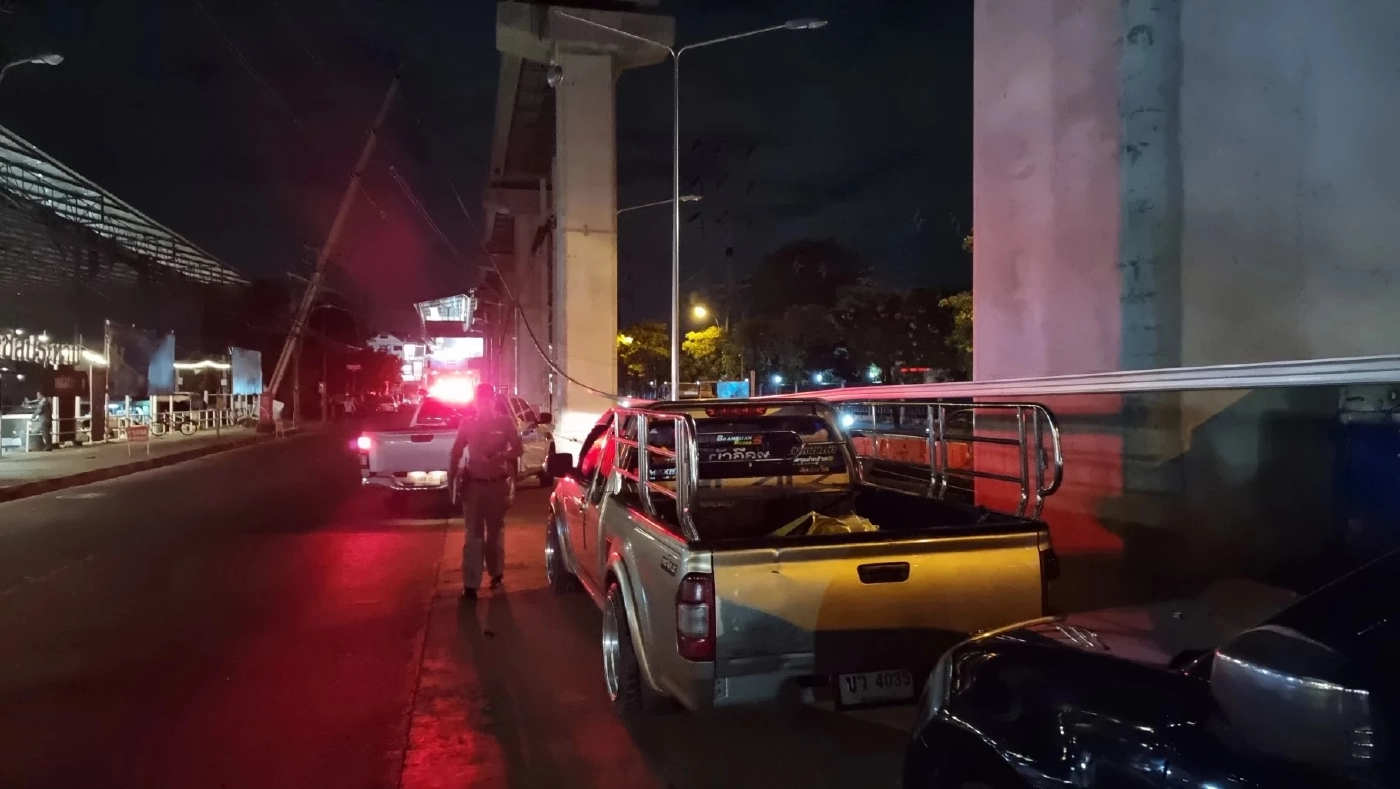 อุบัติเหตุ รถไฟฟ้าสายสีชมพู