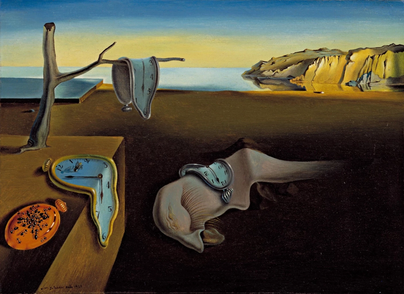 The Persistence of Memory (1931), Salvador Dalí. ภาพจาก: Wikimedia Commons