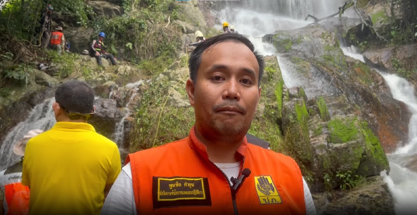 เจอแล้ว ร่างหนุ่มฝรั่งเศส วัย 20 ปี ร่วงจากน้ำตก บนเกาะสมุย