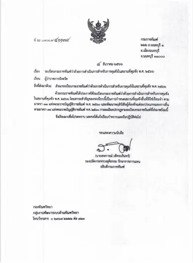 ระเบียบใหม่กรมราชทัณฑ์ เรื่องการจำคุกนอกเรือนจำ