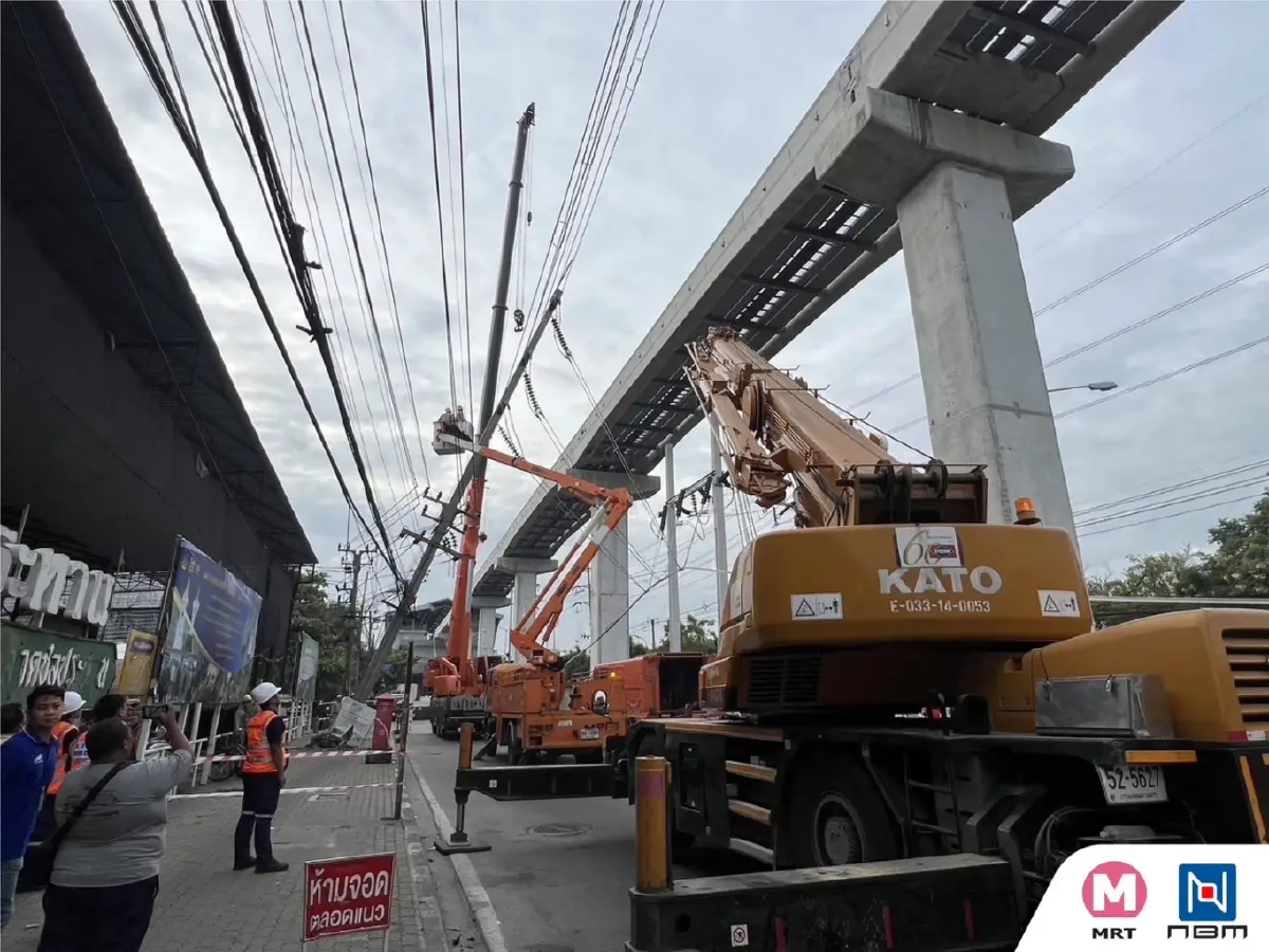 สุริยะ แจงยิบ รางจ่ายไฟฟ้า รถไฟฟ้าสายสีชมพูร่วง ลุ้นพรุ่งนี้ เปิดบริการปกติ