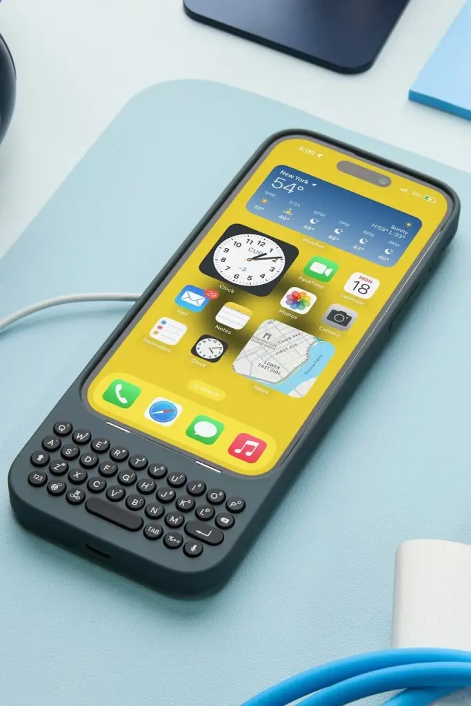 เปลี่ยน iPhone เป็น BB ด้วยเคสคีย์บอร์ดย้อนยุค
