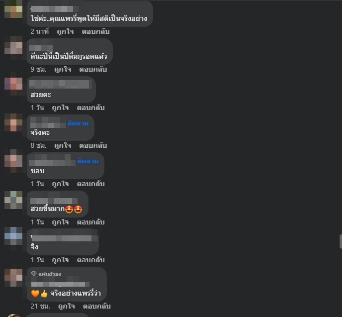 ตัวอย่างความคิดเห็นชาวเน็ต