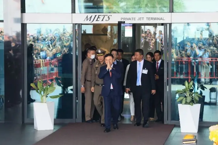 นายทักษิณ เดินทางกลับถึงไทย เมื่อวันที่ 22 ส.ค.66 