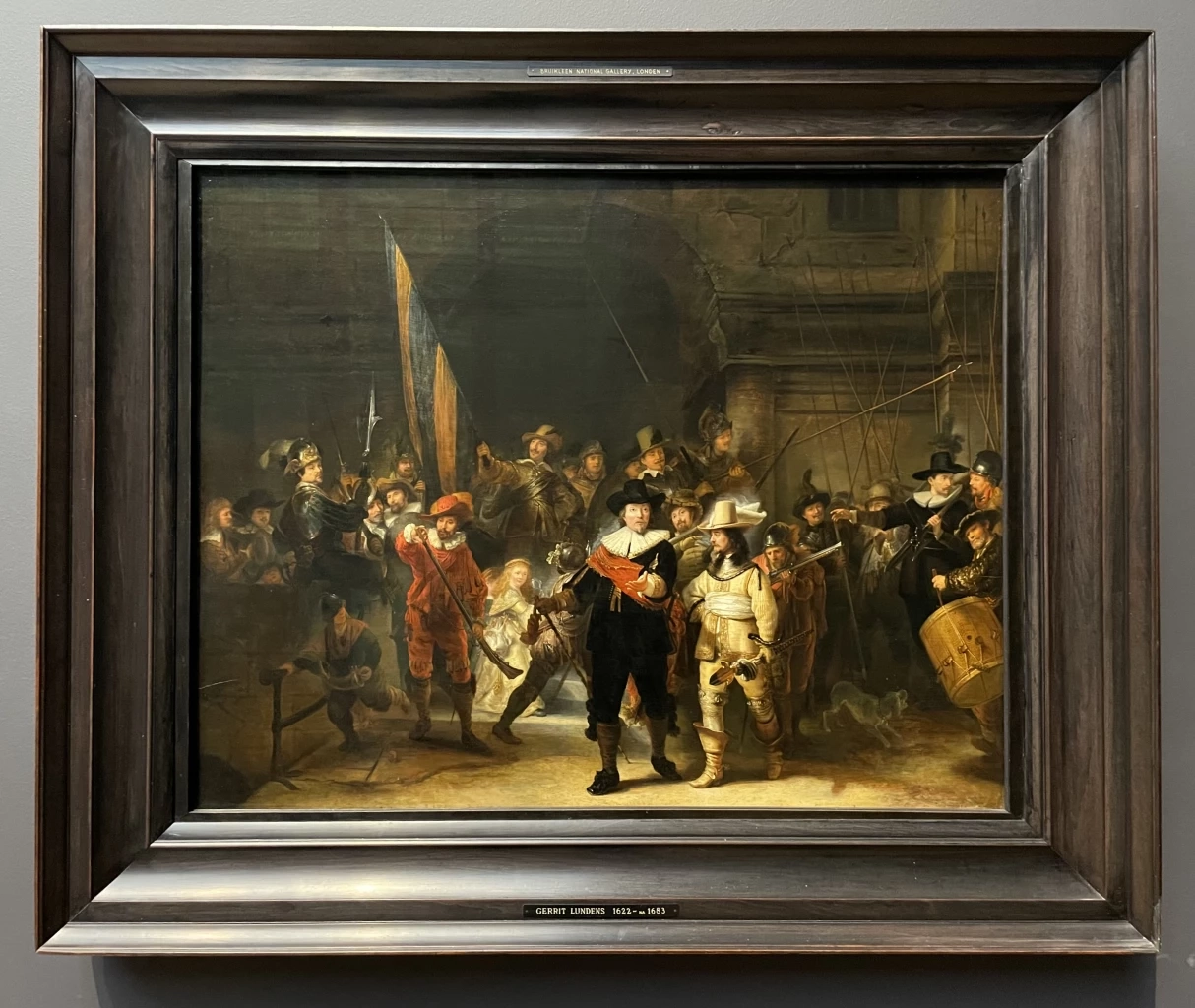 The Night Watch (1642-1655) ภาพคัดลอกโดย เฆอร์ริตต์ ลุนเดนส์